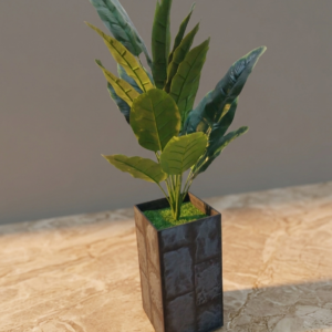 Oiseau du paradis en vase ardoise. Hauteur 110 cm poids 6 kg
